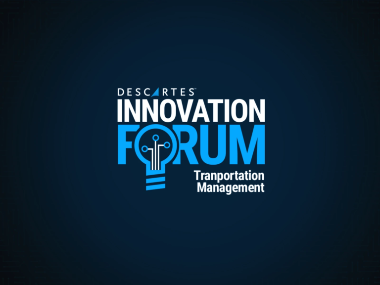 Graphic with Descartes Innovation Forum Logo