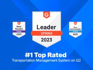 G2 Leader Badge from Spring 2023 for Transportation Management Software